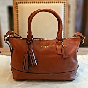 Coach Legacy "Molly" Cognac Leather Satchel Bag